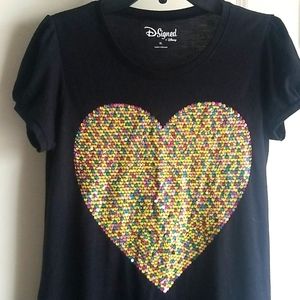 Disney Girls Top D-Signed Heart 14